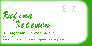 rufina kelemen business card